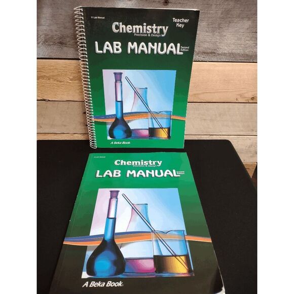 Chemistry Precision & Design Lab Manual Grade 11 (2nd Ed, Abeka) Teacher/Student - Picture 1 of 3